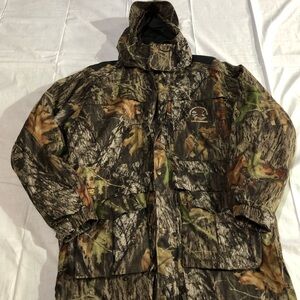 Gamehide Hush Hide Mossy Oak Break Up 3 in 1 Camouflage Hunting Parka Jacket